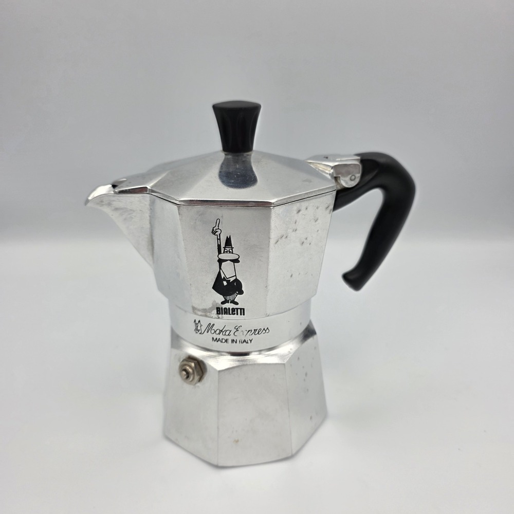 Bialetti Moka Express Espresso Coffee Pot Stovetop Maker L5 Made Italy